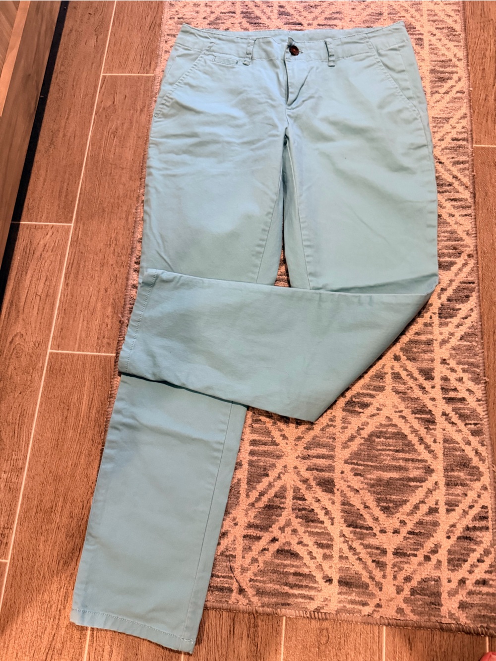 Victoria's Secret Light Aqua Straight Leg Jeans